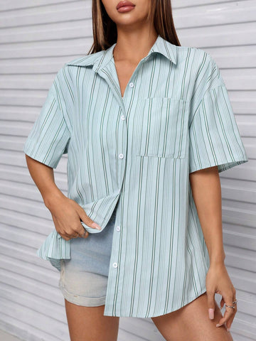 EZwear Ladies' Long Sleeve, Open Back, Slit Hem Shirt