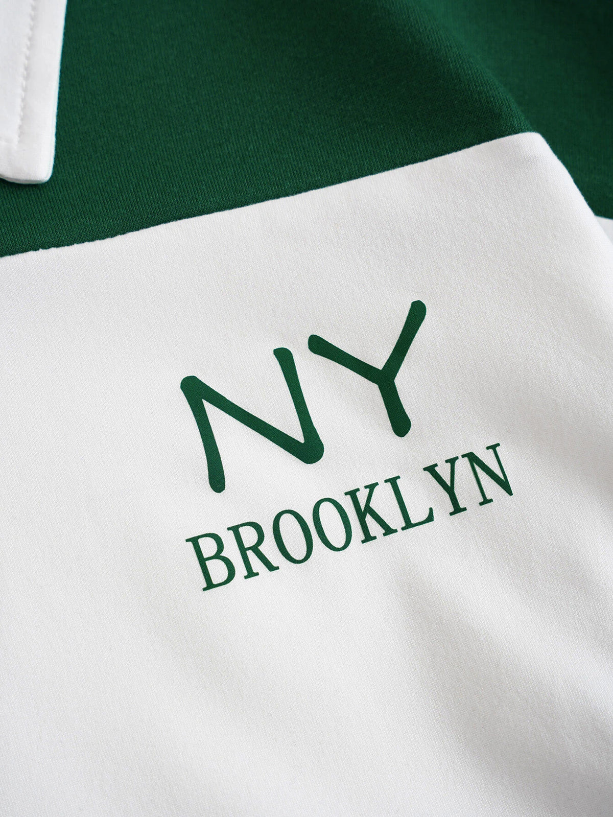 Letter Graphic Colorblock Drop Shoulder Tee