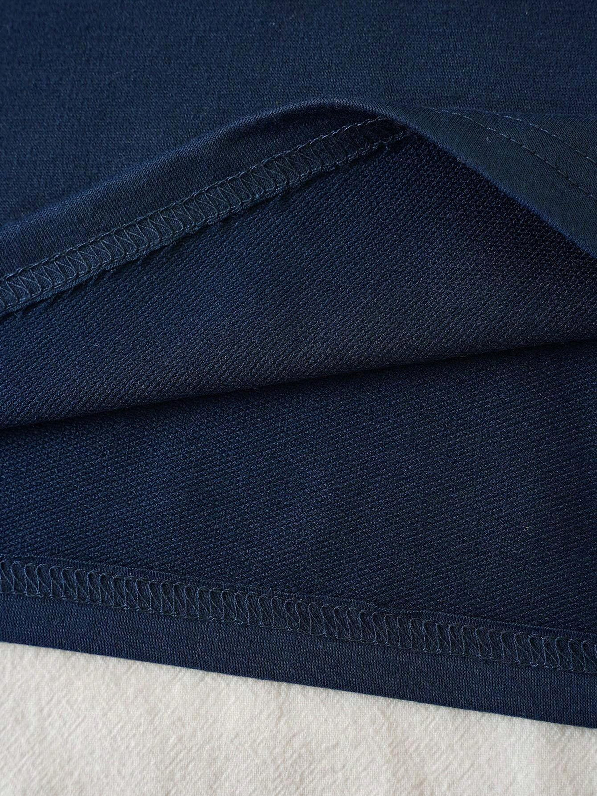 Letter Graphic Contrast Collar Tee