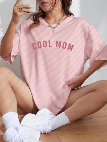 Letter Graphic Drop Shoulder Tee