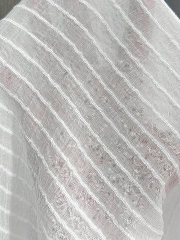 Loose Fit Casual Short-Sleeved Shirt And Shorts Set With Slightly Transparent Stripe Texture