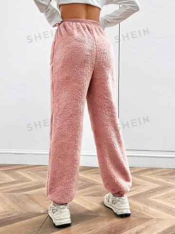 EZwear Pink Furry Women's Trousers