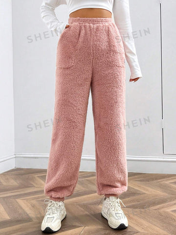 EZwear Pink Furry Women's Trousers