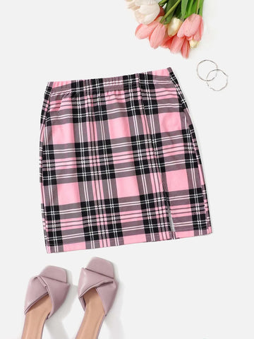 PETITE Patchwork Drawstring Waist Shorts