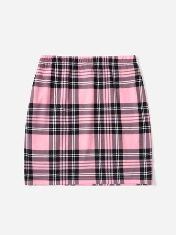 PETITE Patchwork Drawstring Waist Shorts