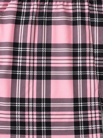 PETITE Patchwork Drawstring Waist Shorts