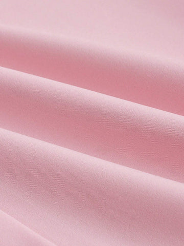 EZwear Puff Sleeve Solid Color Ladies' Simple Daily Shirt