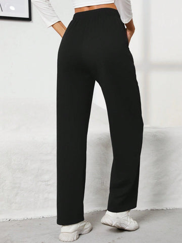 EZwear Slant Pocket Elastic Waist Sweatpants