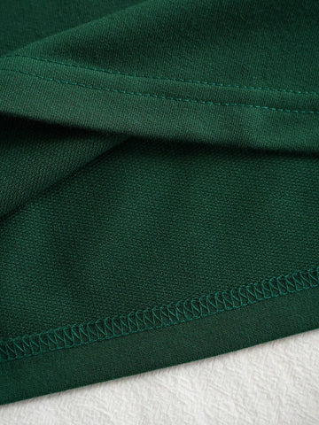 Slogan Graphic Contrast Collar Polo Shirt BEACH California WEST COAST LIFE IS BETTER AT T