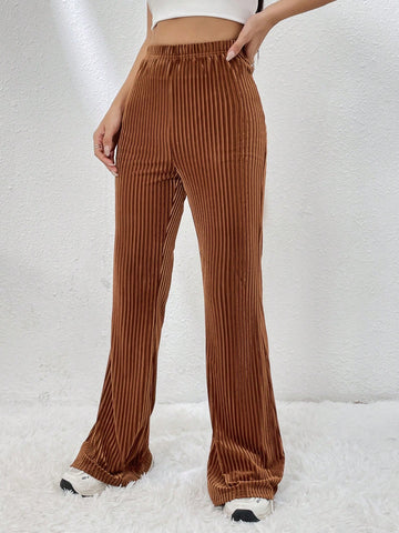 EZwear Solid Flare Leg Pants