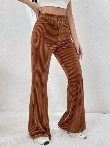 EZwear Solid Flare Leg Pants