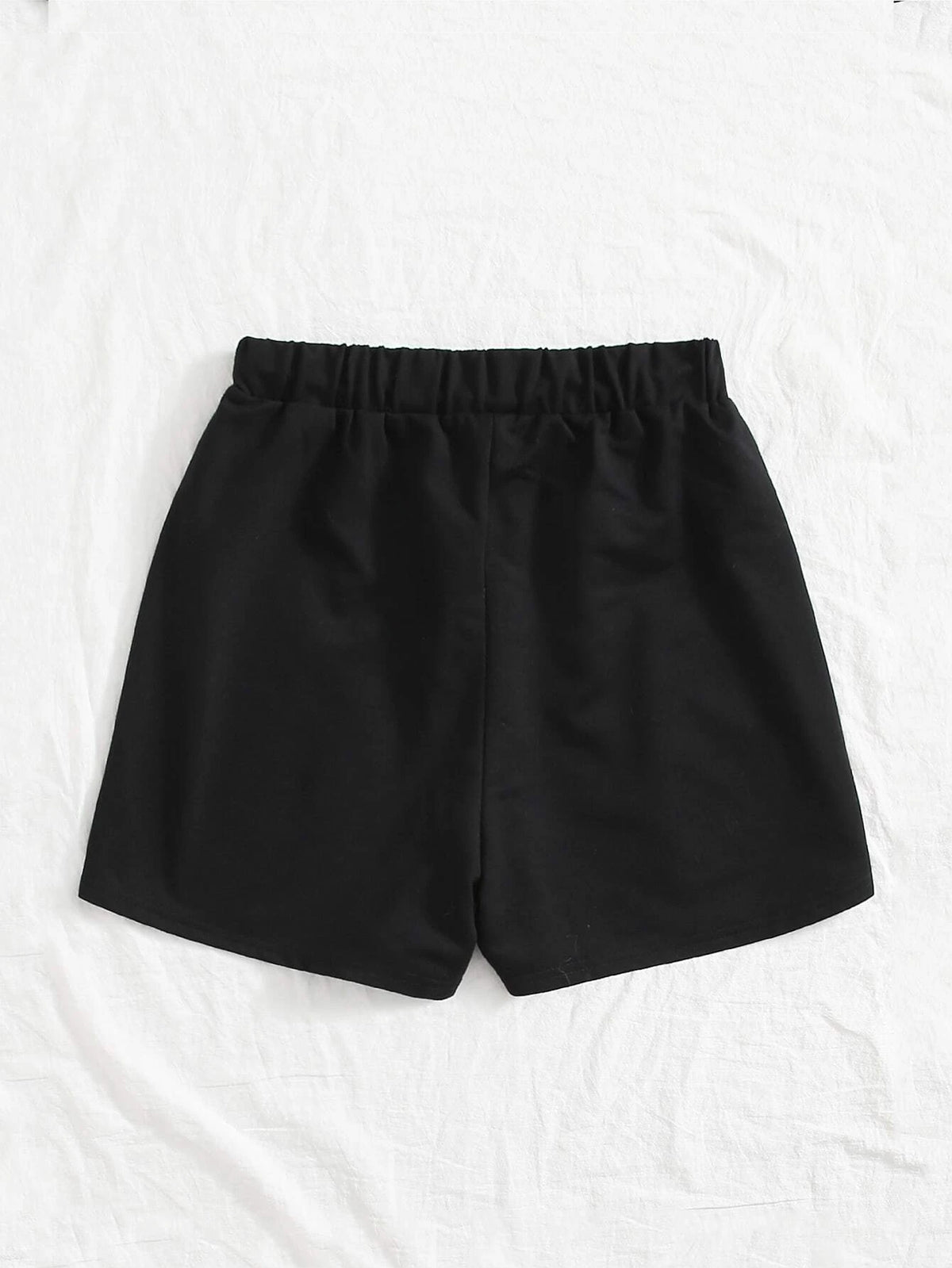 EZwear Solid Knot Front Track Shorts