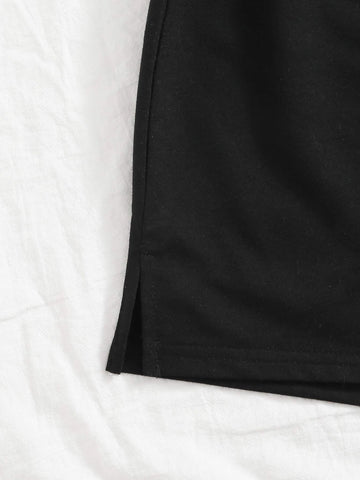 EZwear Solid Knot Front Track Shorts