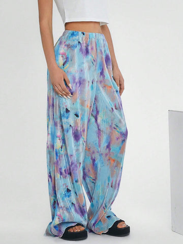 EZwear SpringSummer Sun-Proof Color Fade Straight Pants With Crushed Fabric