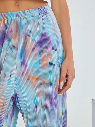 EZwear SpringSummer Sun-Proof Color Fade Straight Pants With Crushed Fabric