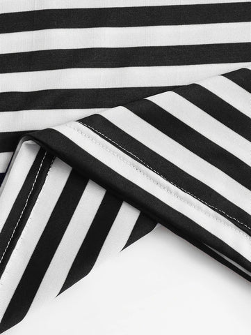 Striped Patch Pocket Ringer Tee