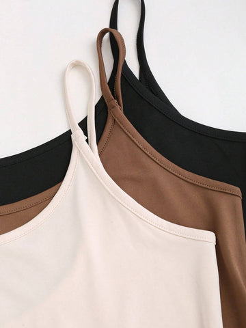 Summer Casual Solid Color Spaghetti Strap Romper