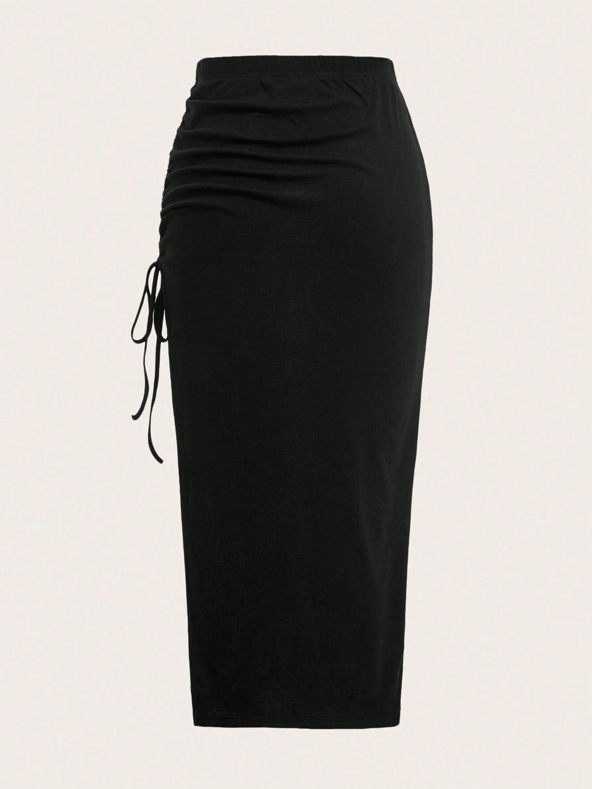 EZwear Summer Outfits Drawstring Split Thigh Skirt