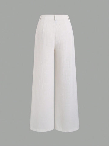 EZwear Textured Fabric Casual Daily Wear Suit Trouser