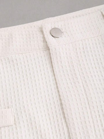 EZwear Textured Fabric Casual Daily Wear Suit Trouser