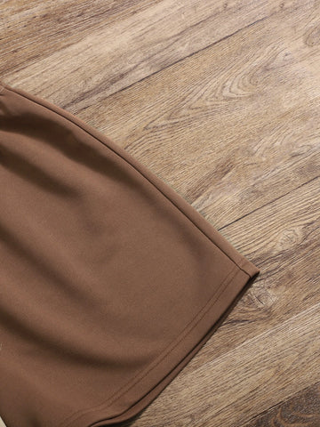 EZwear Two Tone Elastic Waist Shorts