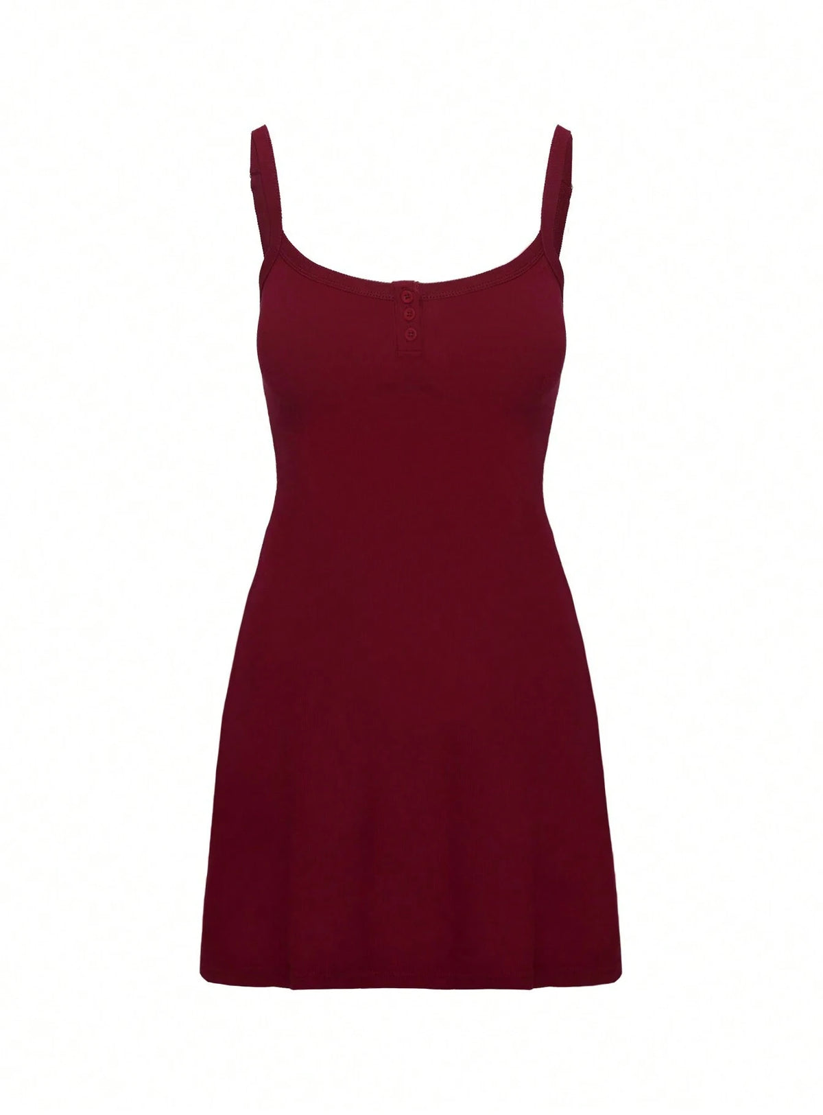 Women Casual Solid Color Strap Mini Dress