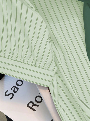 EZwear Women Front-Button Short Sleeve Casual Blouse,