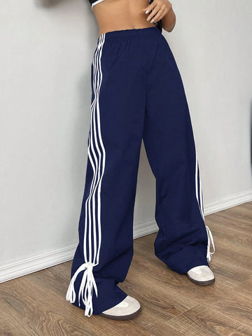 EZwear Women Weave Strap Cargo Pant Workwear Trouser