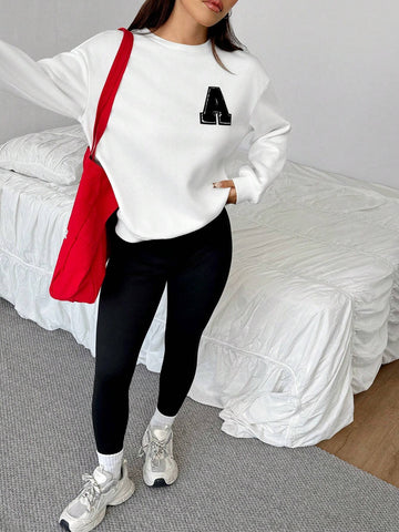 Women Winter Sports Sweatshirt And Legging Set