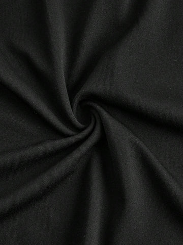 Women's Black & White 2pcs Set Halter Neck Backless Slim Fit Short Jumpsuit For Summer