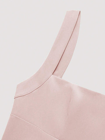 Women's Casual Waist-Cinched Low-Neck Dress For Summer/Holiday