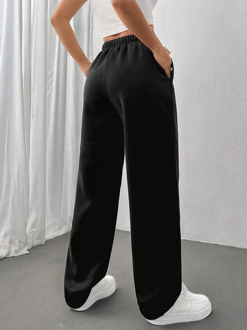 EZwear Women's Cross Drawstring Waist Sweatpants