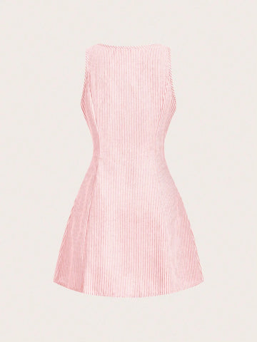 Women's Fashion A-Line Textured Dress, Versatile