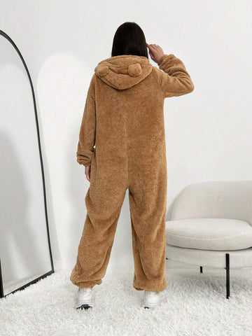 Women's New Arrival Plush Jumpsuit For Home Wear