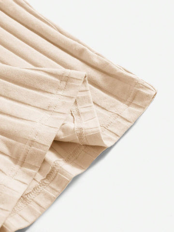Women's Plain Color Ribbed Knit Dress
