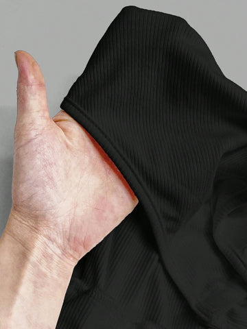 Women's Solid Color Simple Casual Bodysuit With Chest Padding, Summer