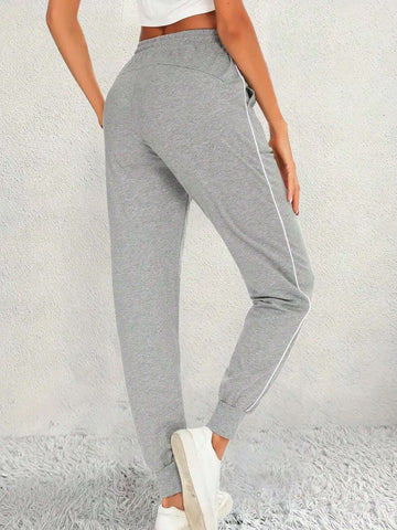 EZwear Women's Side Panel Drawstring Waist Sweatpants