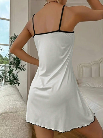 Women's Simple Poker Printed Daily Spaghetti Strap Dress