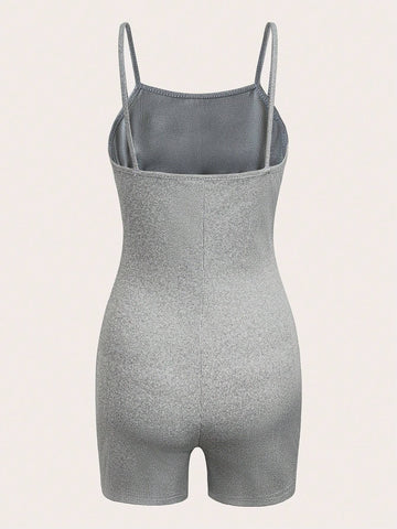 Women's Solid Color Simple Daily Camisole Jumpsuit