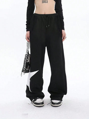 EZwear Women's Star Pattern Casual Loose Sweatpants