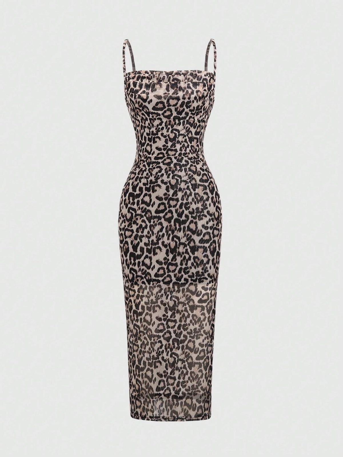 Women's Summer Leopard Printed Sleeveless Cami Dress