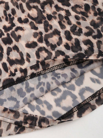 Women's Summer Leopard Printed Sleeveless Cami Dress