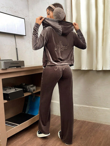 Zip Up Kangaroo Pocket Hoodie & Sweatpants