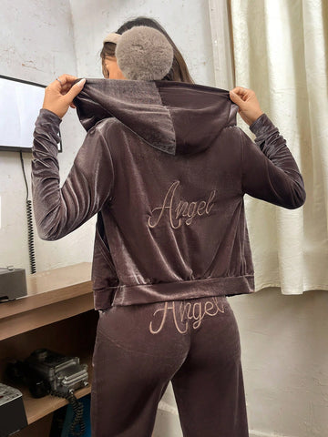 Zip Up Kangaroo Pocket Hoodie & Sweatpants