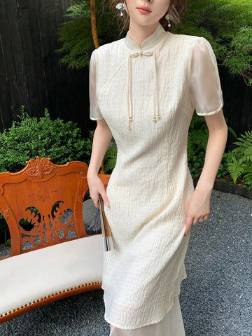 New Chinese Style Casual Vintage Long Skirt