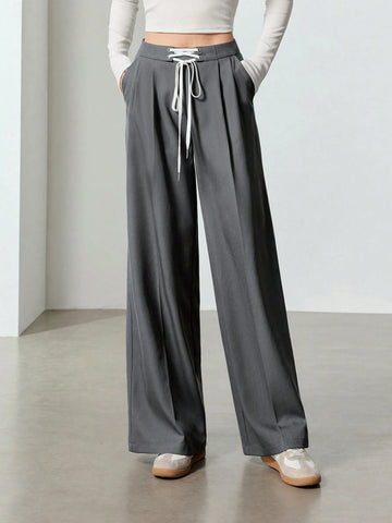 EastFlair Women's Solid Color Simple Fashion Casual Pants For Daily Wear