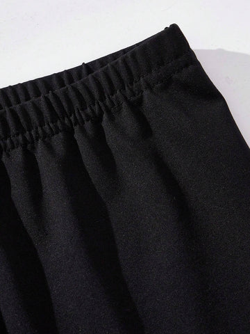 2pcs/Set Women Casual Hooded Long Sleeve Sweatshirt & Sweatpants Loungewear