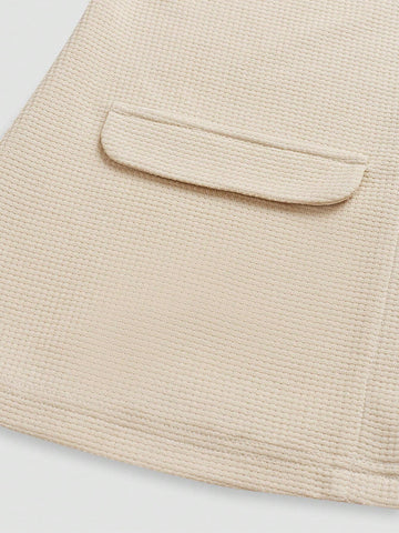 Button Up Strapless Top And Pants Set