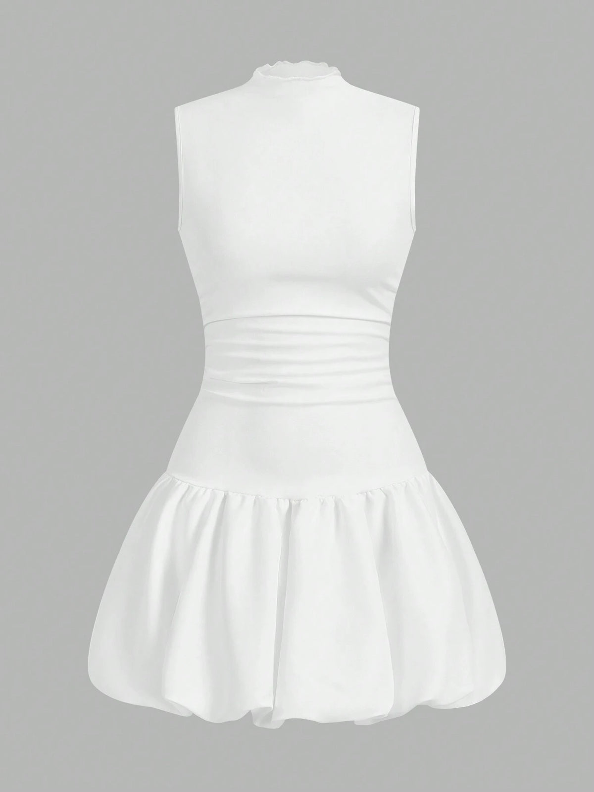 Casual Women's Solid Color Stand Collar Summer Dress Bachelorette Dress Y2k Dress Summer