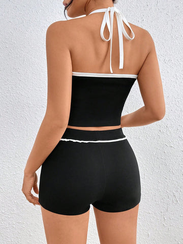 Color-Block Sports Outfit